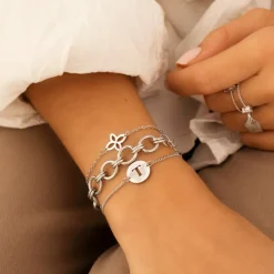 Finaste Statement bracelet round chains Fashion