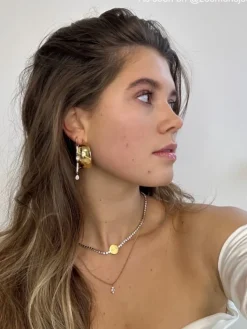 Finaste Statement hoops large goudkleurig Discount