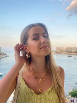 Finaste Statement hoops large goudkleurig Discount
