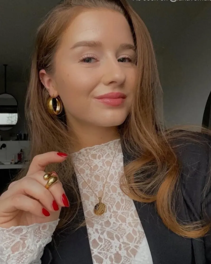Finaste Statement hoops large goudkleurig Discount