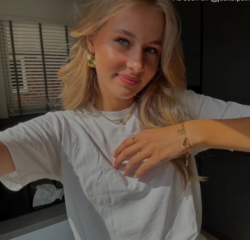 Finaste Statement hoops large goudkleurig Discount