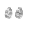 Finaste Statement hoops striped Fashion