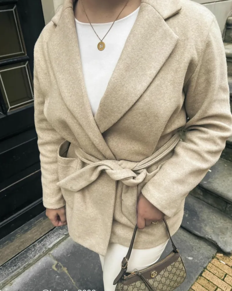 Finaste Statement initial ketting goudkleurig Outlet