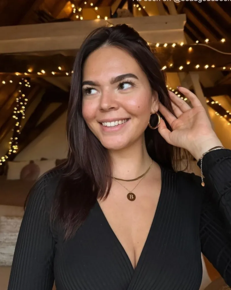 Finaste Statement initial ketting goudkleurig Outlet