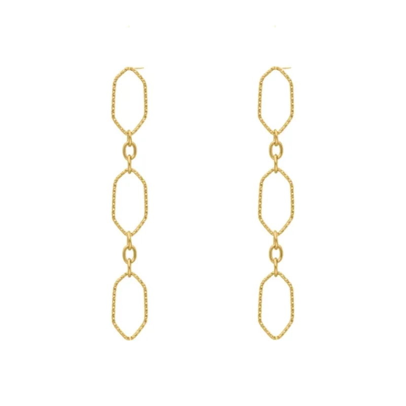 Finaste Statement ketting oorbellen goudkleurig Best