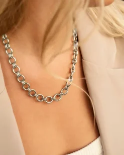 Finaste Statement necklace round chains Hot