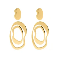 Finaste Statement oorbellen organic goudkleurig Clearance