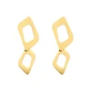 Finaste Statement oorhangers geometric goudkleurig Clearance