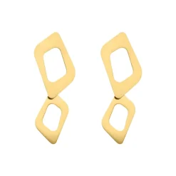 Finaste Statement oorhangers geometric goudkleurig Clearance
