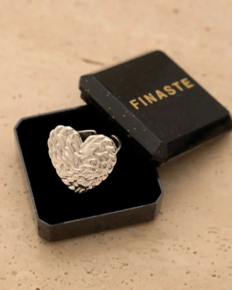 Finaste Statement ring vintage hart Fashion