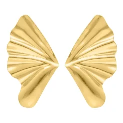 Finaste Statement schelp oorbellen goudkleurig Outlet
