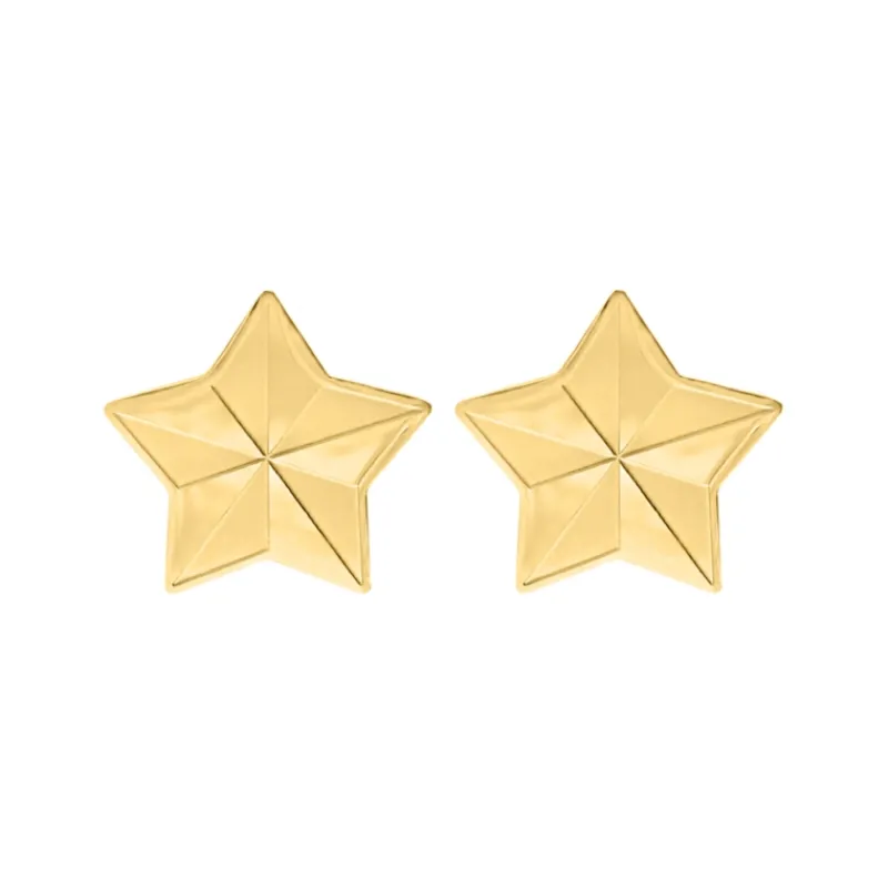 Finaste Statement star stud earrings goldplated Hot