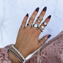 Finaste Sterretjes ring met steentje Clearance