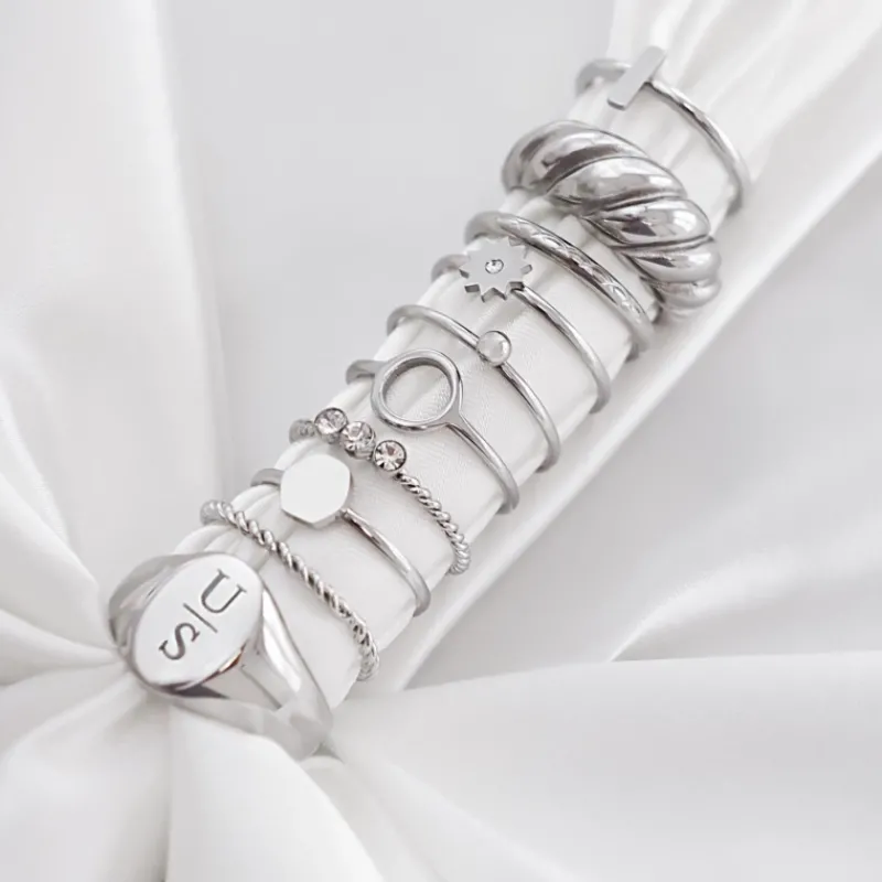 Finaste Sterretjes ring met steentje Clearance