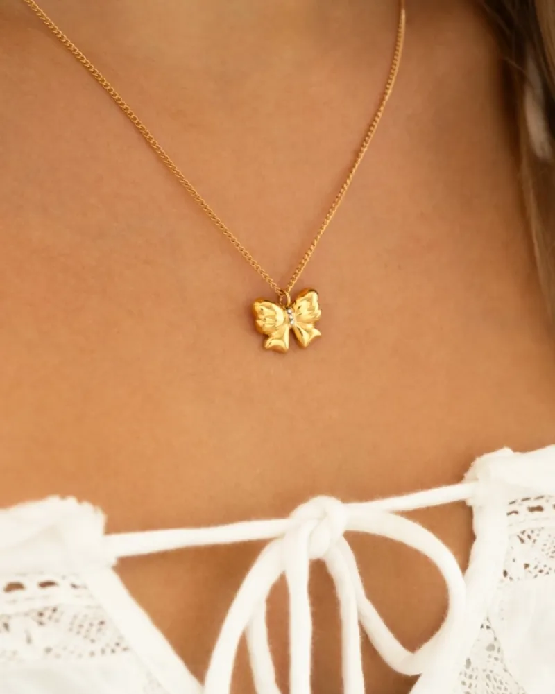 Finaste Strik ketting goudkleurig Clearance
