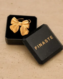Finaste Strik ring goudkleurig Outlet
