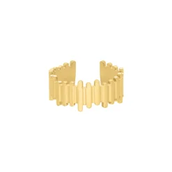 Finaste Stripes ring verstelbaar goudkleurig Hot