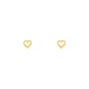 Finaste Stud oorbellen open hearts goudkleurig Outlet