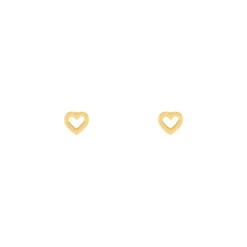 Finaste Stud oorbellen open hearts goudkleurig Outlet