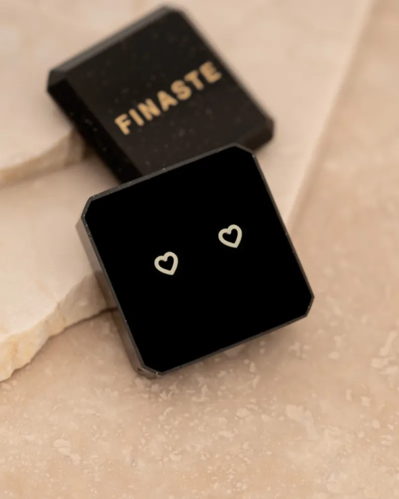 Finaste Stud oorbellen open hearts Best