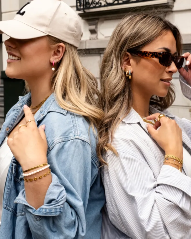 Finaste Stud oorbellen slotje kleur goud Online