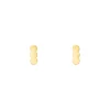 Finaste Stud oorbellen three dots goudkleurig Fashion