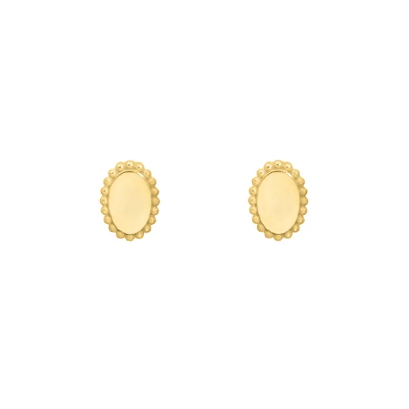 Finaste Stud oorbellen vintage goldplated New