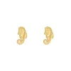 Finaste Stud oorbellen zeepaardje goudkleurig Outlet