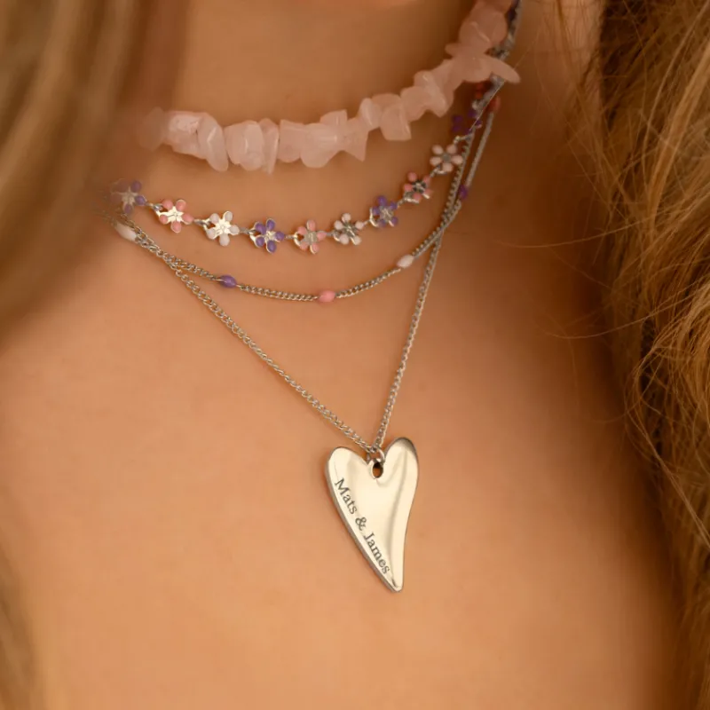 Finaste Sweet heart ketting graveren Outlet