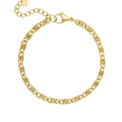 Finaste Swirl chain enkelbandje goudkleurig Fashion