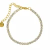 Finaste Tennis bracelet goud kleurig Best