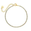 Finaste Tennis Bracelet Minimalistisch Goldplated Outlet