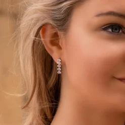Finaste Tennis earrings oval Sale