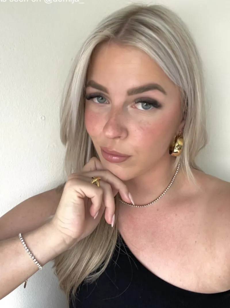 Finaste Tennis necklace goud kleurig Hot