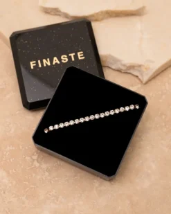 Finaste Tennis necklace goud kleurig Hot