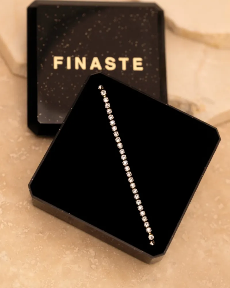 Finaste Tennis necklace minimalistisch goldplated Online