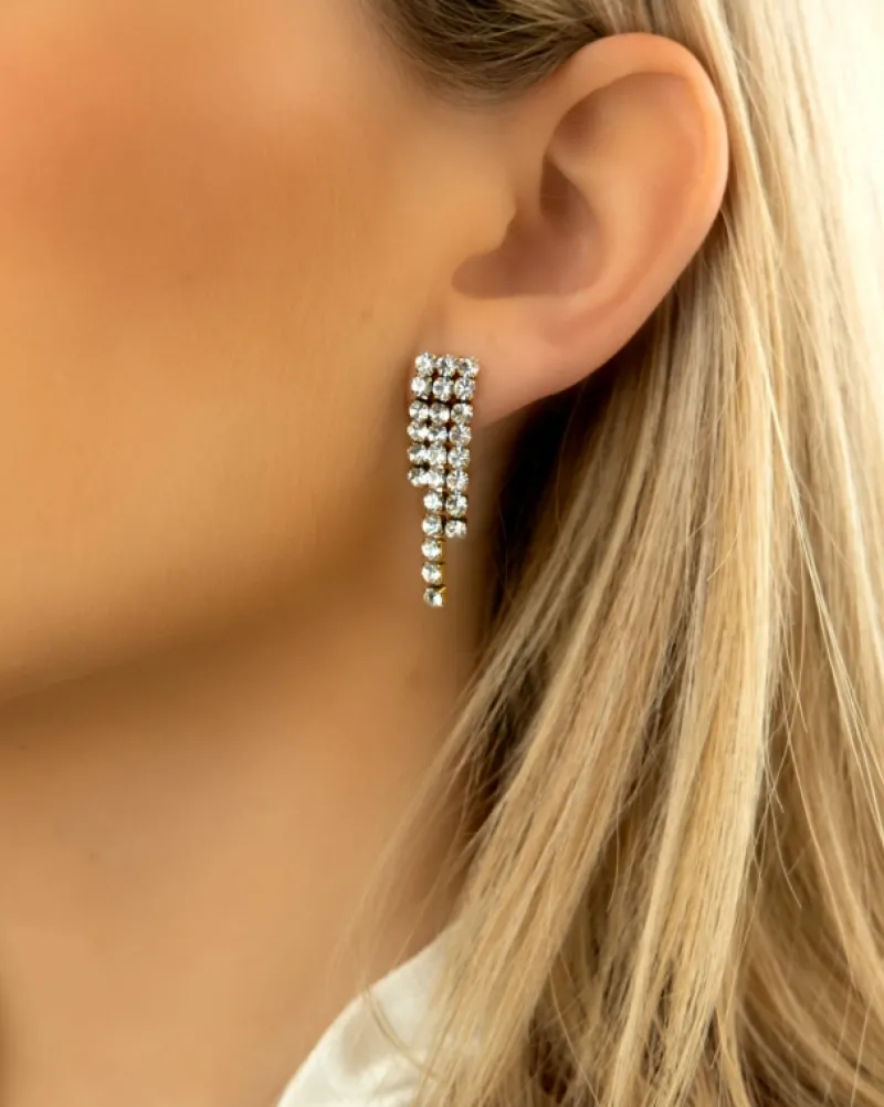 Finaste Tennis oorbellen luxury goud kleurig Fashion