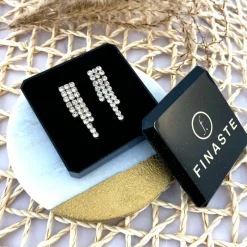 Finaste Tennis oorbellen luxury goud kleurig Fashion