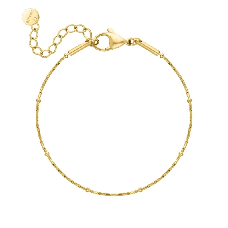 Finaste Tiny chain armband goudkleurig Outlet