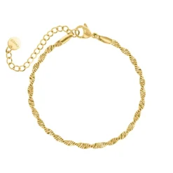 Finaste Trending influencer armband goudkleurig New