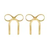 Finaste Trendy bow earrings goudkleurig Clearance