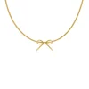 Finaste Trendy bow necklace goudkleurig Discount