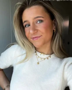 Finaste Trendy bow necklace goudkleurig Discount