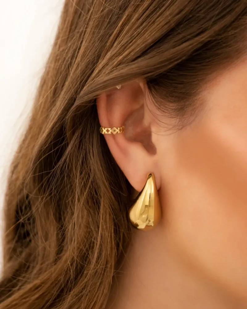 Finaste Trendy ear cuff goudkleurig Hot