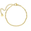 Finaste Trendy enkelbandje gold plated Hot