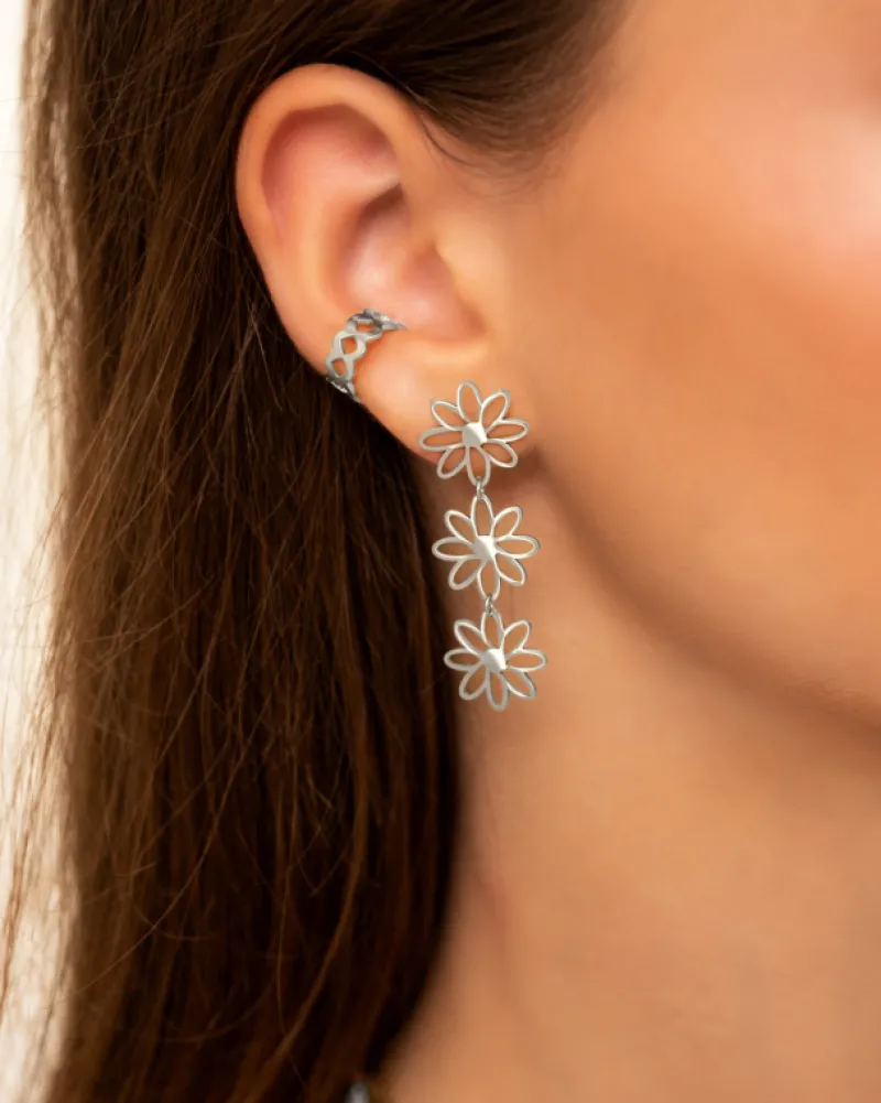 Finaste Triple flower earrings Hot