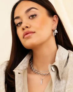 Finaste Triple gem earrings Discount