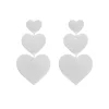 Finaste Triple heart earrings New