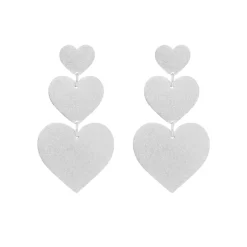 Finaste Triple heart earrings New