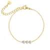 Finaste Triple love armband goudkleurig Hot